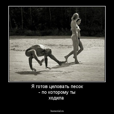 Я готов целовать песок - по которому ты ходила