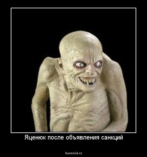 Яценюк после объявления санкций