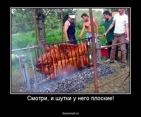 Смотри, и шутки у него плоские!