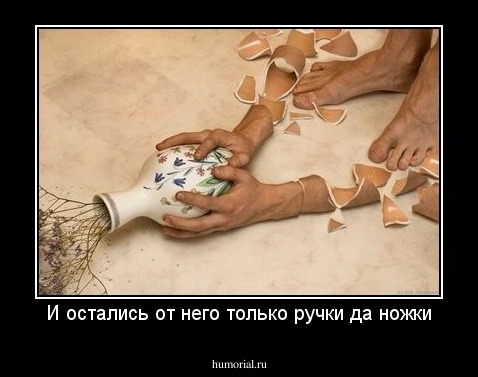 И остались от него только ручки да ножки
