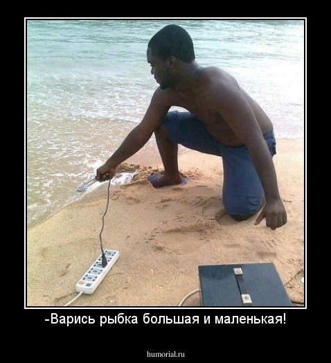 -Варись рыбка большая и маленькая!