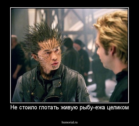 Не стоило глотать живую рыбу-ежа целиком