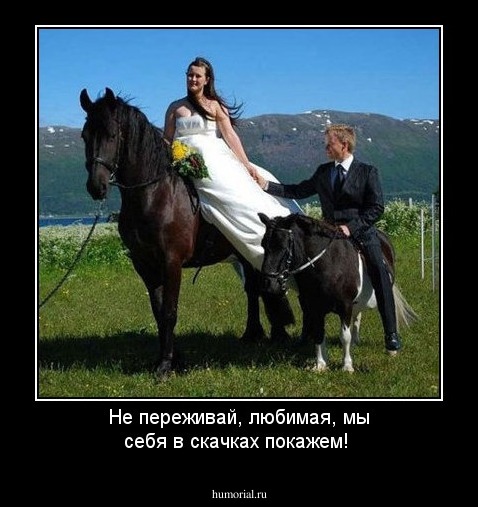 Не переживай, любимая, мы себя в скачках покажем!