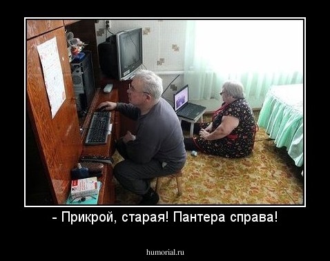 - Прикрой, старая! Пантера справа!