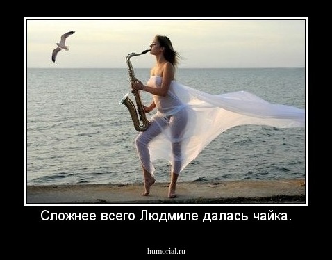 Сложнее всего Людмиле далась чайка.