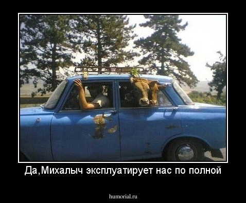 Да,Михалыч эксплуатирует нас по полной