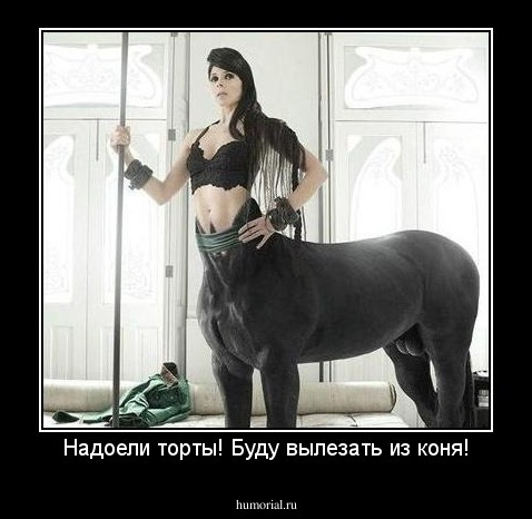 Надоели торты! Буду вылезать из коня!