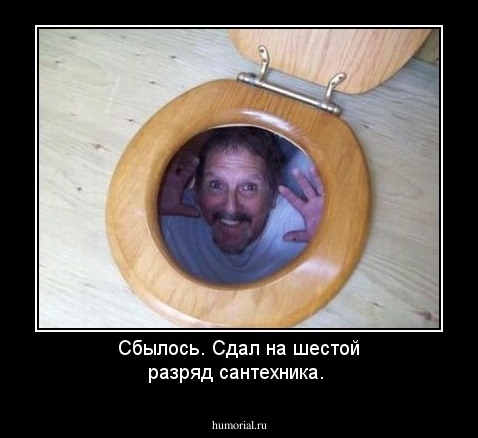 Сбылось. Сдал на шестой разряд сантехника.