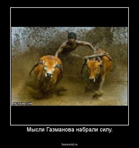 Мысли Газманова набрали силу.