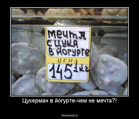 Цукерман в йогурте-чем не мечта?!