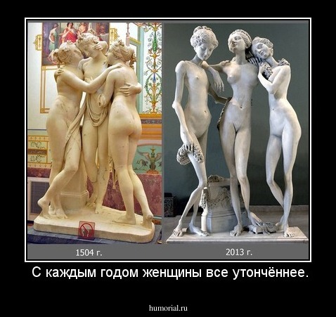  С каждым годом женщины все утончённее.