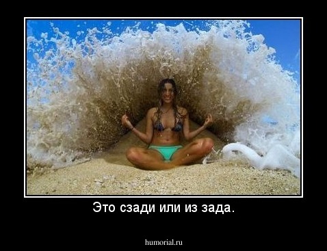 Это сзади или из зада.