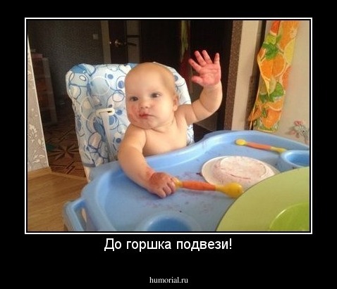 До горшка подвези!