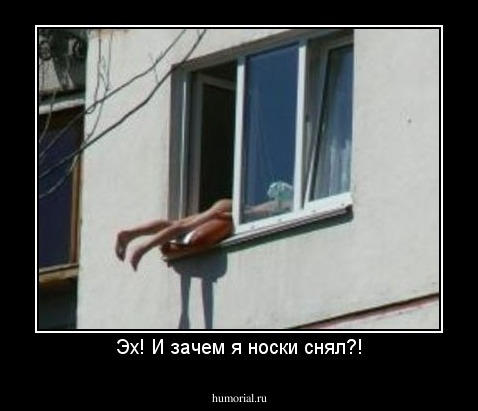 Эх! И зачем я носки снял?!