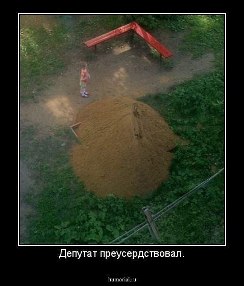 Депутат преусердствовал.