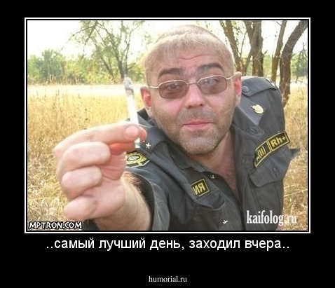 ..самый лучший день, заходил вчера..
