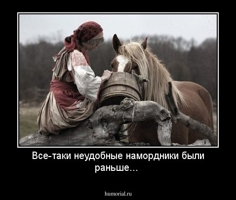 Все-таки неудобные намордники были раньше...