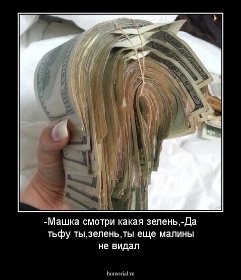 -Машка смотри какая зелень,-Да тьфу ты,зелень,ты еще малины не видал