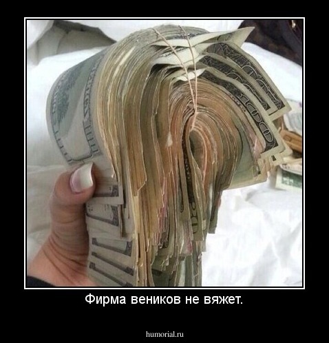 Фирма веников не вяжет.