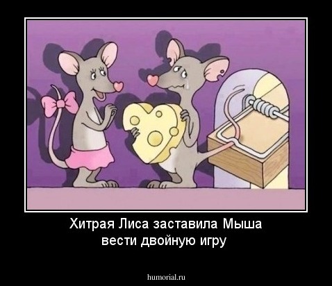 Хитрая Лиса заставила Мыша вести двойную игру