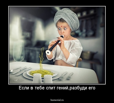 Если в тебе спит гений,разбуди его