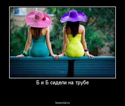 Б и Б сидели на трубе
