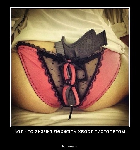 Вот что значит,держать хвост пистолетом!