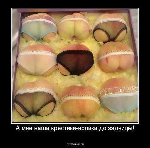 А мне ваши крестики-нолики до задницы!