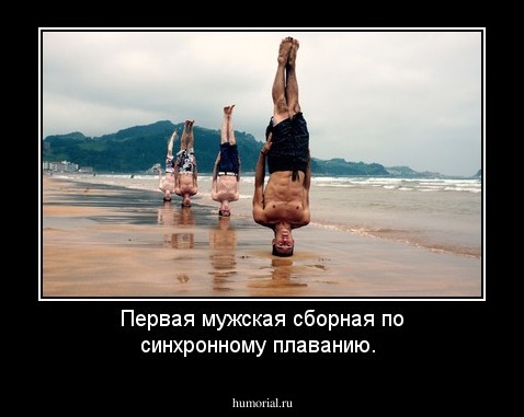 Первая мужская сборная по синхронному плаванию.