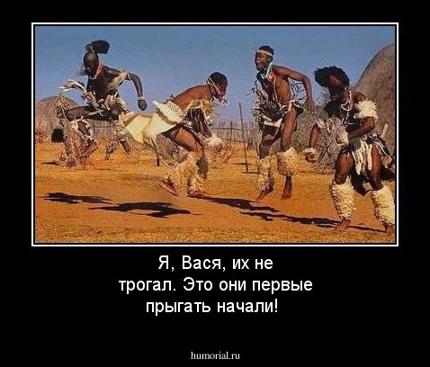 Я, Вася, их не трогал. Это они первые прыгать начали!