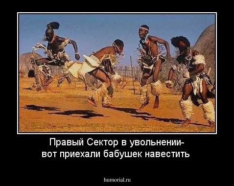 Правый Сектор в  увольнении- вот  приехали  бабушек навестить