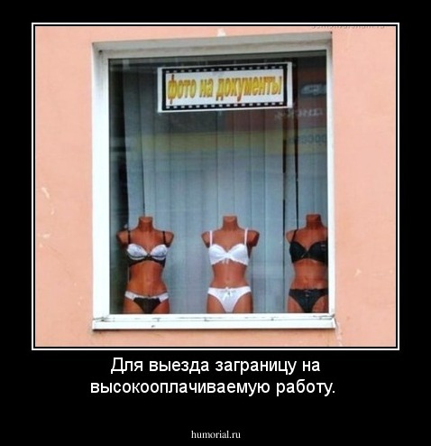 Для выезда заграницу на высокооплачиваемую работу.