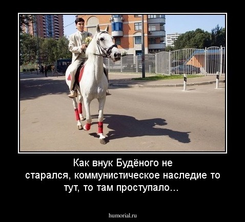 Как внук Будёного не старался, коммунистическое наследие то тут, то там проступало...