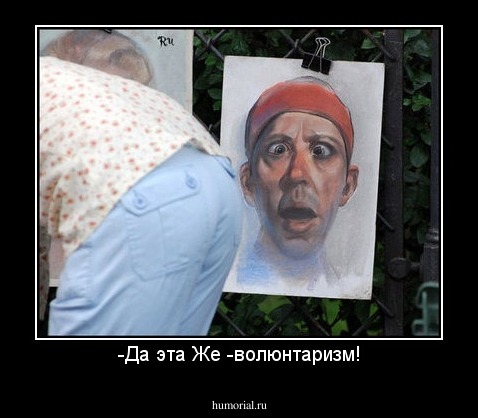 -Да эта Же -волюнтаризм!