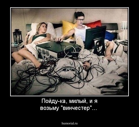 Пойду-ка, милый, и я возьму "винчестер"...