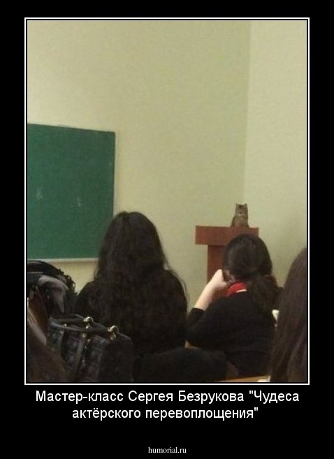 Мастер-класс Сергея Безрукова "Чудеса актёрского перевоплощения"