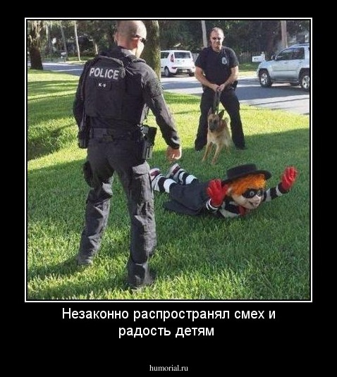 Незаконно распространял смех и радость детям