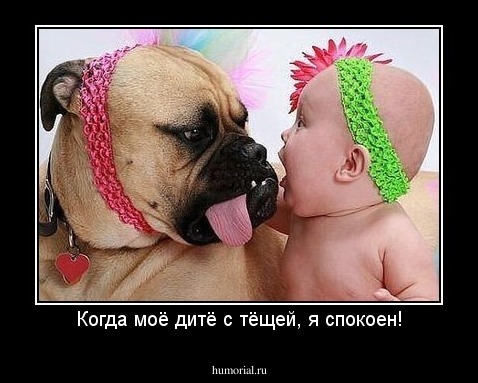 Когда моё дитё с тёщей, я спокоен!