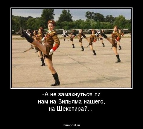 -А не замахнуться ли нам на Вильяма нашего, на Шекспира?...