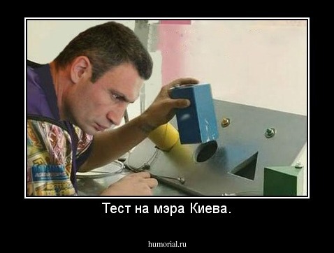 Тест на мэра Киева.