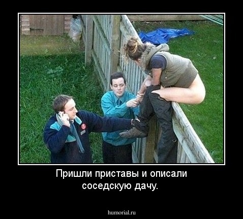 Пришли приставы и описали соседскую дачу.