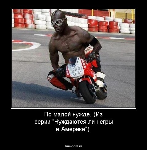 По малой нужде. (Из серии "Нуждаются ли негры в Америке")