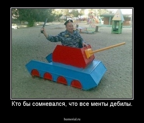 Кто бы сомневался, что все менты дебилы.