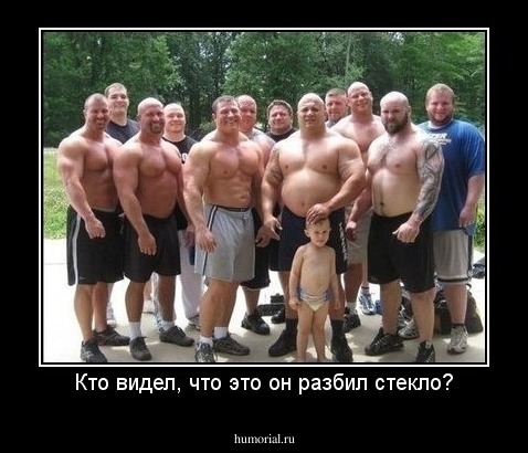 Кто видел, что это он разбил стекло?