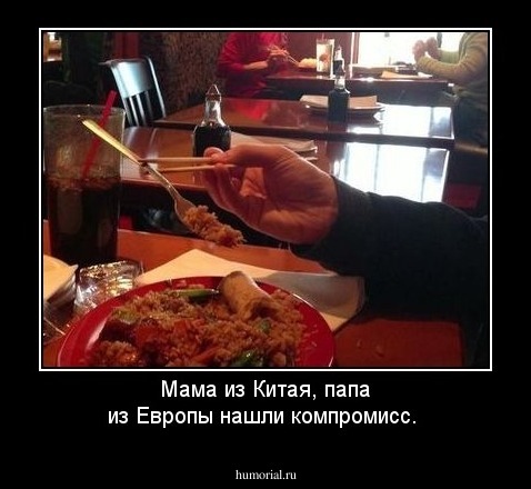 Мама из Китая, папа из Европы нашли компромисс.