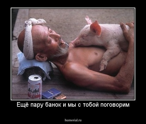 Ещё пару банок и мы с тобой поговорим