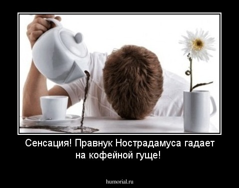 Сенсация! Правнук Нострадамуса гадает на кофейной гуще!