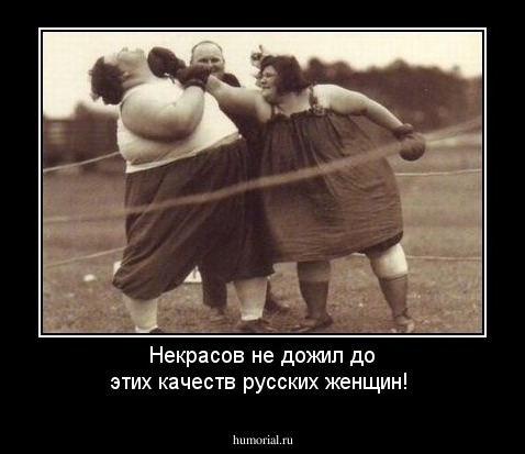 Некрасов не дожил до этих качеств русских женщин!