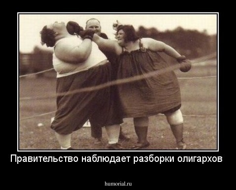 Правительство наблюдает разборки олигархов