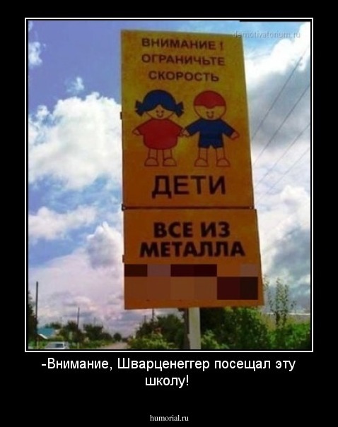 -Внимание, Шварценеггер посещал эту школу!